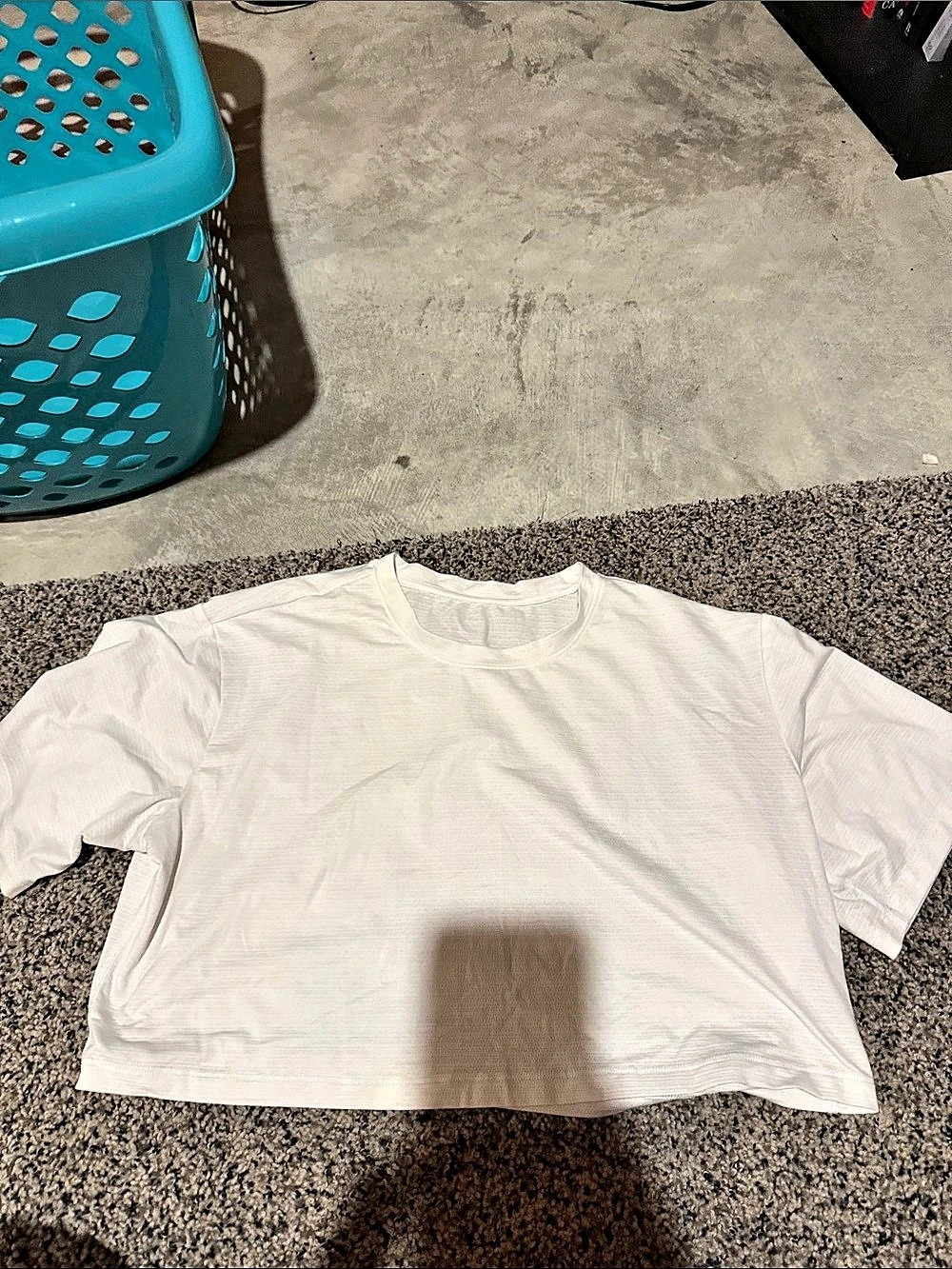 Feather Cross Back Tee White Short Sleeve